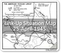 Link-Up Situation Map - 25-Apr-1945